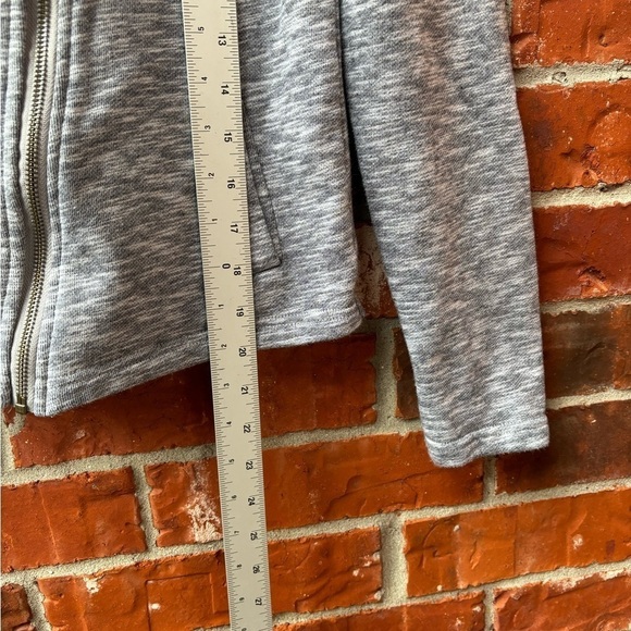 Matilda Jane Womens Medium Afternoon Drive Gray Knit Moto Blazer Jacket - Picture 7 of 8